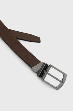 Ανδρικά Ζώνες Αναστρέψιμη δερμάτινη ζώνη Michael Kors χρώμα: μαύρο -Michael Kors Κατάστημα unnamed file 1009