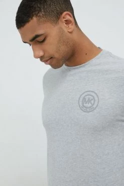 Ανδρικά Μακρυμάνικα MICHAEL Michael Kors - Βαμβακερό πουκάμισο με μακριά μανίκια ανοιχτό γκρι -Michael Kors Κατάστημα unnamed file 1036