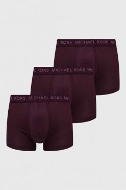 Ανδρικά Μπόξερ και σλιπ Μποξεράκια Michael Kors 3-pack κάστανο