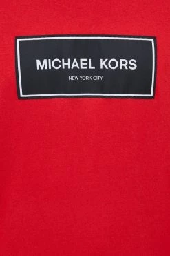 Ανδρικά Μπλουζάκια Βαμβακερό μπλουζάκι Michael Kors κόκκινο -Michael Kors Κατάστημα unnamed file 1057