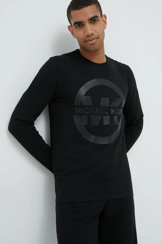 Ανδρικά Μακρυμάνικα Βαμβακερή μπλούζα με μακριά μανίκια Michael Kors μαύρο 3 Ανδρικά Μακρυμάνικα Βαμβακερή μπλούζα με μακριά μανίκια Michael Kors μαύρο