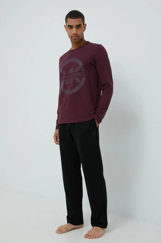 Ανδρικά Μακρυμάνικα Βαμβακερή μπλούζα με μακριά μανίκια Michael Kors κάστανο 4 Ανδρικά Μακρυμάνικα Βαμβακερή μπλούζα με μακριά μανίκια Michael Kors κάστανο - Image 2