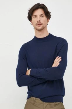 Ανδρικά Χωρίς φερμουάρ Μάλλινο πουλόβερ Michael Kors χρώμα: ναυτικό μπλε,