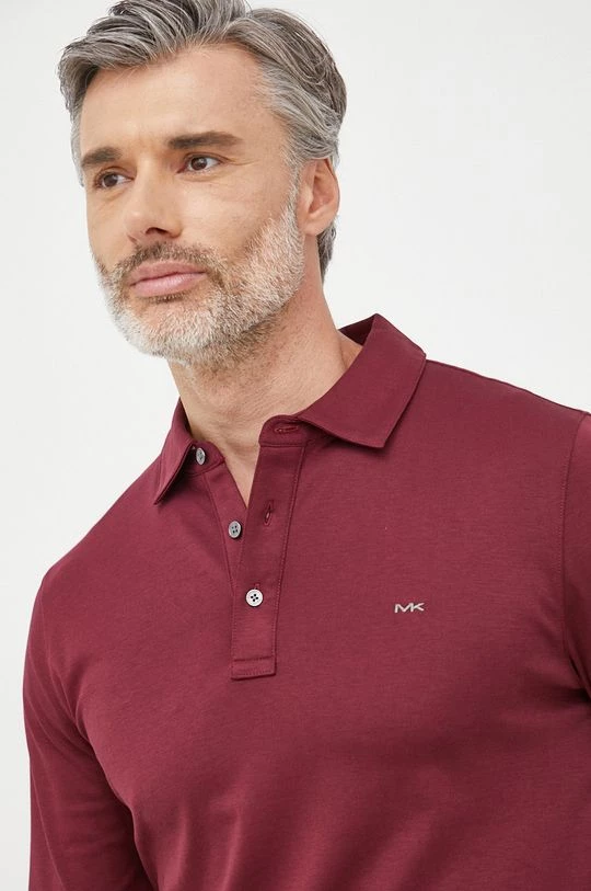 Ανδρικά Μακρυμάνικα Βαμβακερό μπλουζάκι Michael Kors κάστανο 3 Ανδρικά Μακρυμάνικα Βαμβακερό μπλουζάκι Michael Kors κάστανο