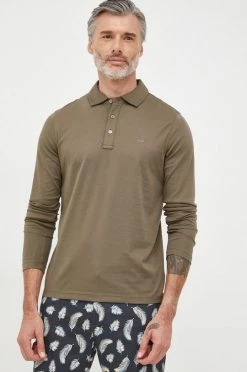 Ανδρικά Μακρυμάνικα Βαμβακερό μπλουζάκι Michael Kors πράσινο -Michael Kors Κατάστημα unnamed file 1173