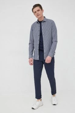 Ανδρικά Μπλουζάκια Βαμβακερό μπλουζάκι Michael Kors ναυτικό μπλε -Michael Kors Κατάστημα unnamed file 1263