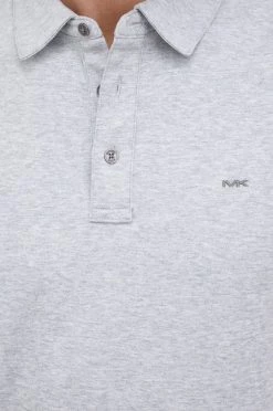 Ανδρικά Πόλο μπλουζάκια Βαμβακερό μπλουζάκι πόλο Michael Kors γκρι -Michael Kors Κατάστημα unnamed file 1305
