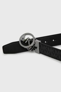 Ανδρικά Ζώνες Δερμάτινη ζώνη Michael Kors χρώμα: μαύρο -Michael Kors Κατάστημα unnamed file 1317