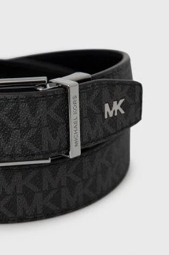 Ανδρικά Ζώνες Αναστρέψιμη δερμάτινη ζώνη Michael Kors χρώμα: μαύρο -Michael Kors Κατάστημα unnamed file 1320