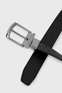 Ανδρικά Ζώνες Αναστρέψιμη δερμάτινη ζώνη Michael Kors χρώμα: μαύρο -Michael Kors Κατάστημα unnamed file 1322
