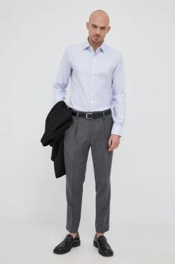 Ανδρικά Πουκάμισα Michael Kors - Βαμβακερό πουκάμισο θαλάσσιος -Michael Kors Κατάστημα unnamed file 1327