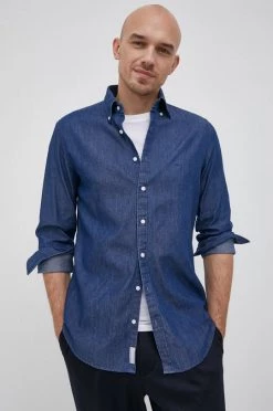 Ανδρικά Πουκάμισα MICHAEL Michael Kors - Βαμβακερό πουκάμισο γκρί