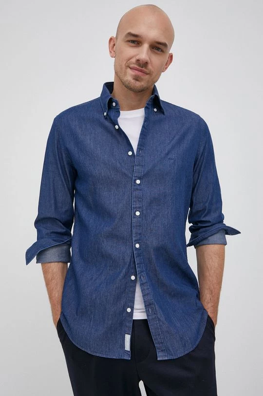 Ανδρικά Πουκάμισα MICHAEL Michael Kors - Βαμβακερό πουκάμισο γκρί 3 Ανδρικά Πουκάμισα MICHAEL Michael Kors - Βαμβακερό πουκάμισο γκρί