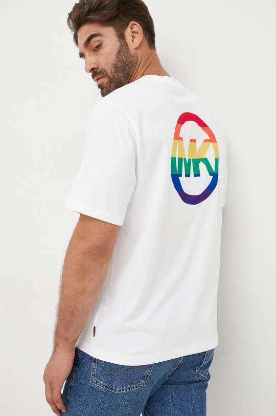 Ανδρικά Μπλουζάκια Βαμβακερό μπλουζάκι Michael Kors άσπρο 3 Ανδρικά Μπλουζάκια Βαμβακερό μπλουζάκι Michael Kors άσπρο