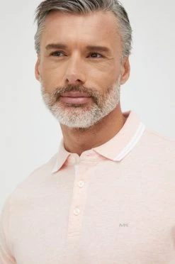 Ανδρικά Πόλο μπλουζάκια Βαμβακερό μπλουζάκι πόλο Michael Kors ροζ -Michael Kors Κατάστημα unnamed file 1448