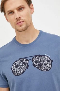 Ανδρικά Μπλουζάκια Βαμβακερό μπλουζάκι Michael Kors μπλε 10 Ανδρικά Μπλουζάκια Βαμβακερό μπλουζάκι Michael Kors μπλε -Michael Kors Κατάστημα unnamed file 1453