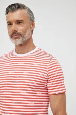 Ανδρικά Μπλουζάκια Βαμβακερό μπλουζάκι Michael Kors πορτοκαλί -Michael Kors Κατάστημα unnamed file 1464