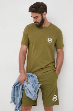 Ανδρικά Μπλουζάκια Βαμβακερό μπλουζάκι Michael Kors πράσινο