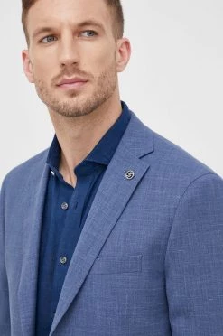 Ανδρικά Σακάκια Μπλέιζερ με μίγμα μαλλιού Michael Kors χρώμα: ναυτικό μπλε -Michael Kors Κατάστημα unnamed file 1489