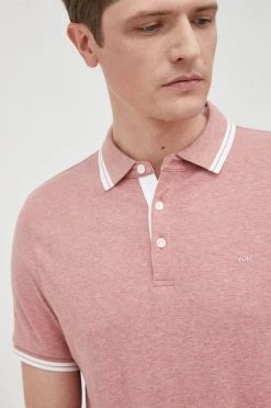 Ανδρικά Πόλο μπλουζάκια Βαμβακερό μπλουζάκι πόλο Michael Kors ροζ -Michael Kors Κατάστημα unnamed file 1503