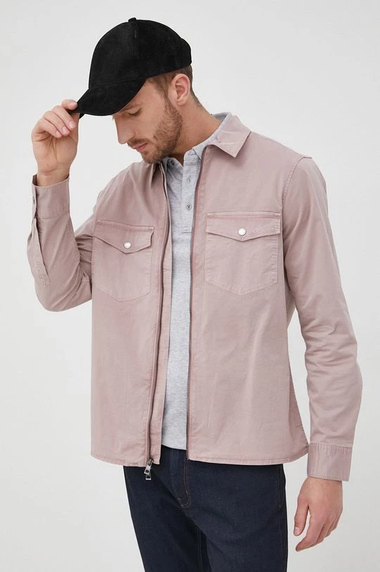 Ανδρικά Πουκάμισα Πουκάμισο Michael Kors χρώμα: ροζ, 3 Ανδρικά Πουκάμισα Πουκάμισο Michael Kors χρώμα: ροζ,