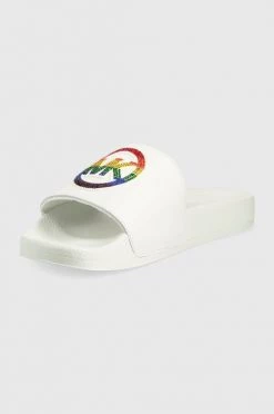 Ανδρικά Παντόφλες Δερμάτινες παντόφλες Michael Kors Jake άσπρο -Michael Kors Κατάστημα unnamed file 1620