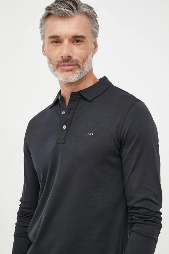 Ανδρικά Μακρυμάνικα Βαμβακερό μπλουζάκι Michael Kors μαύρο 3 Ανδρικά Μακρυμάνικα Βαμβακερό μπλουζάκι Michael Kors μαύρο