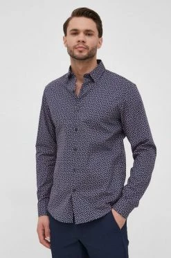 Ανδρικά Πουκάμισα Βαμβακερό πουκάμισο Michael Kors χρώμα: ροζ, -Michael Kors Κατάστημα unnamed file 1750