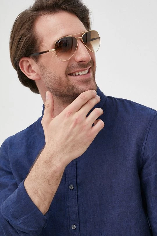 Ανδρικά Πουκάμισα Πουκάμισο από λινό Michael Kors χρώμα: ναυτικό μπλε, 3 Ανδρικά Πουκάμισα Πουκάμισο από λινό Michael Kors χρώμα: ναυτικό μπλε,