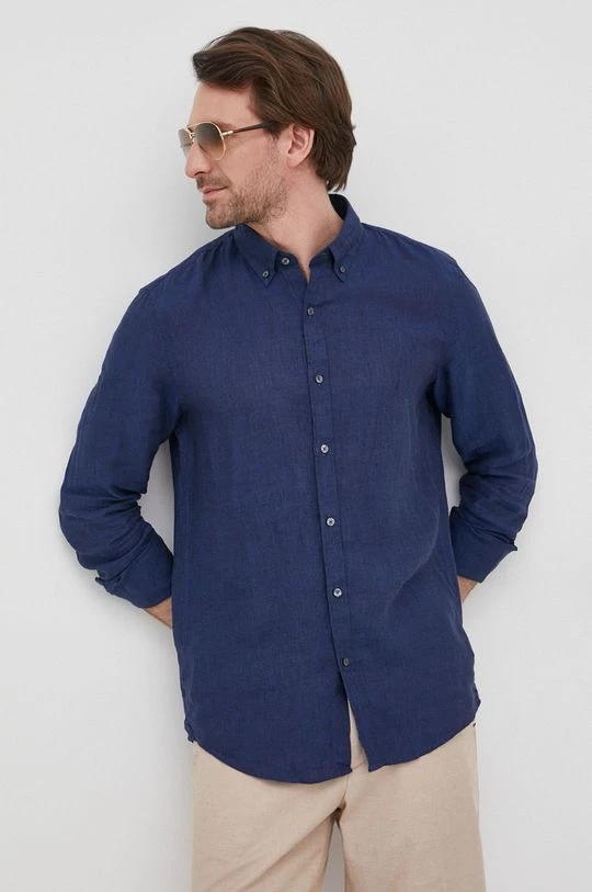 Ανδρικά Πουκάμισα Πουκάμισο από λινό Michael Kors χρώμα: ναυτικό μπλε, 7 Ανδρικά Πουκάμισα Πουκάμισο από λινό Michael Kors χρώμα: ναυτικό μπλε, - Image 5