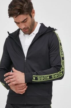 Ανδρικά Με φερμουάρ Μπλούζα Michael Kors χρώμα: μαύρο,