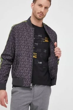 Ανδρικά Κοντά μπουφάν Μπουφάν Bomber Michael Kors χρώμα: μαύρο, -Michael Kors Κατάστημα unnamed file 1788