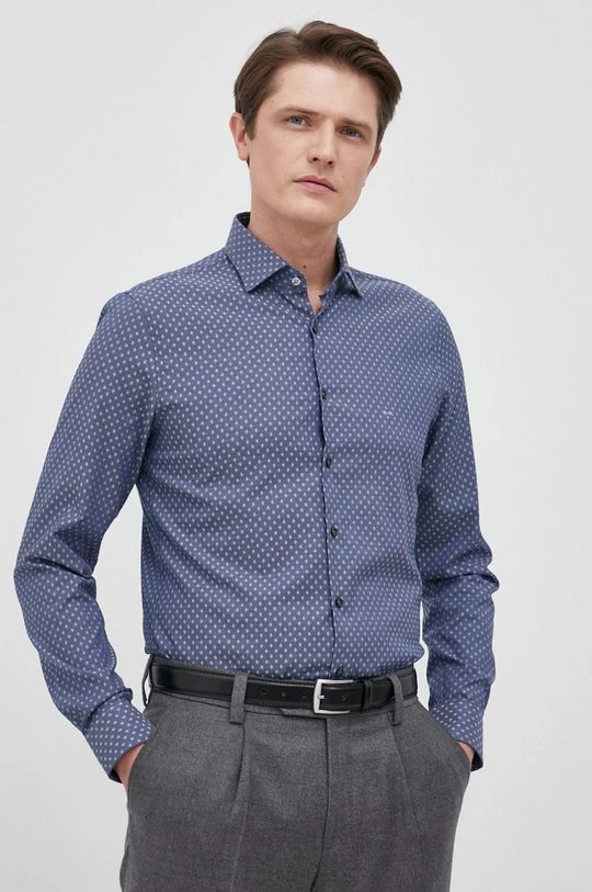 Ανδρικά Πουκάμισα Michael Kors - Πουκάμισο μπλε 3 Ανδρικά Πουκάμισα Michael Kors - Πουκάμισο μπλε