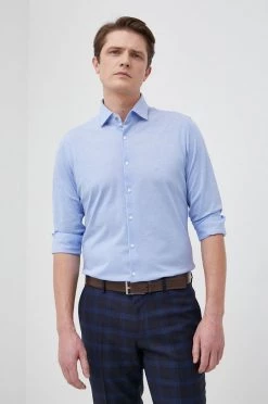 Ανδρικά Πουκάμισα Michael Kors - Βαμβακερό πουκάμισο μπλε -Michael Kors Κατάστημα unnamed file 1808