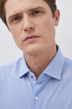 Ανδρικά Πουκάμισα Michael Kors - Βαμβακερό πουκάμισο μπλε -Michael Kors Κατάστημα unnamed file 1809