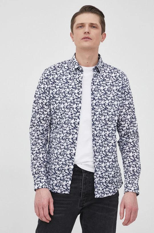 Ανδρικά Πουκάμισα Βαμβακερό πουκάμισο Michael Kors χρώμα: ναυτικό μπλε, 7 Ανδρικά Πουκάμισα Βαμβακερό πουκάμισο Michael Kors χρώμα: ναυτικό μπλε, - Image 5