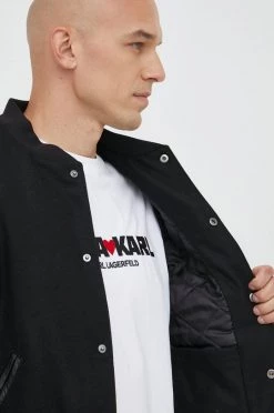 Ανδρικά Κοντά μπουφάν Bomber μπουφάν από μαλλί Michael Kors μαύρο, -Michael Kors Κατάστημα unnamed file 351