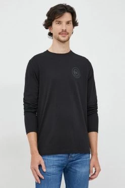 Ανδρικά Μακρυμάνικα Βαμβακερή μπλούζα με μακριά μανίκια Michael Kors μαύρο -Michael Kors Κατάστημα unnamed file 409