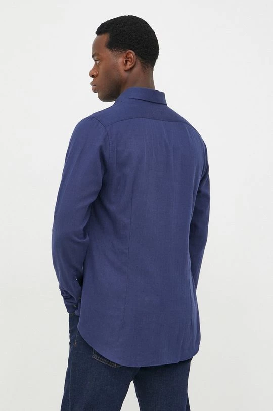 Ανδρικά Πουκάμισα Πουκάμισο με μείγμα κασμίρι Michael Kors χρώμα: ναυτικό μπλε, 6 Ανδρικά Πουκάμισα Πουκάμισο με μείγμα κασμίρι Michael Kors χρώμα: ναυτικό μπλε, - Image 4