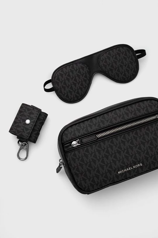 Ανδρικά Θήκες για άνδρες Κιτ ταξιδιού - τσάντα καλλυντικών, μάσκα ματιών και μπρελόκ Michael Kors μαύρο 3 Ανδρικά Θήκες για άνδρες Κιτ ταξιδιού - τσάντα καλλυντικών, μάσκα ματιών και μπρελόκ Michael Kors μαύρο