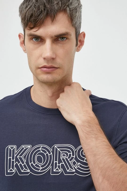 Ανδρικά Μπλουζάκια Βαμβακερό μπλουζάκι Michael Kors ναυτικό μπλε 3 Ανδρικά Μπλουζάκια Βαμβακερό μπλουζάκι Michael Kors ναυτικό μπλε