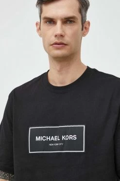 Ανδρικά Μπλουζάκια Βαμβακερό μπλουζάκι Michael Kors μαύρο -Michael Kors Κατάστημα unnamed file 644