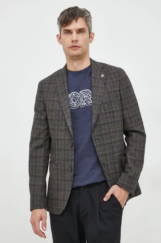 Ανδρικά Σακάκια Μαλλί μπουφάν Michael Kors καφέ 6 Ανδρικά Σακάκια Μαλλί μπουφάν Michael Kors καφέ - Image 4