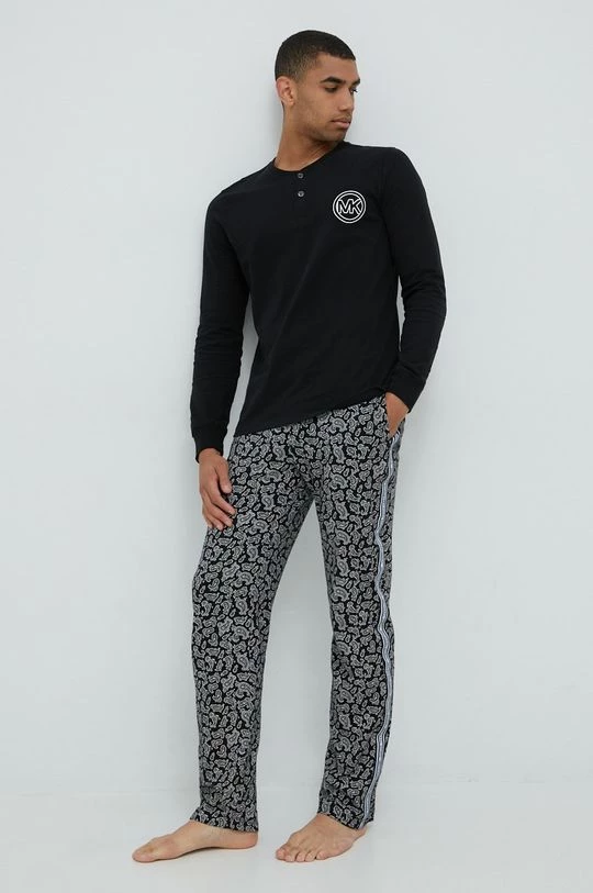 Ανδρικά Πιζάμα Βαμβακερές πιτζάμες Michael Kors μαύρο 3 Ανδρικά Πιζάμα Βαμβακερές πιτζάμες Michael Kors μαύρο