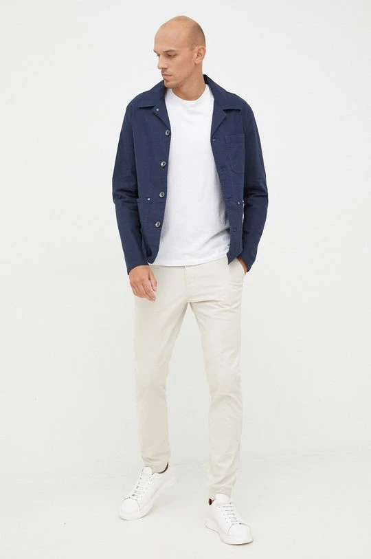 Ανδρικά Κοντά μπουφάν Σακάκι με λινό μείγμα Michael Kors ναυτικό μπλε, 4 Ανδρικά Κοντά μπουφάν Σακάκι με λινό μείγμα Michael Kors ναυτικό μπλε, - Image 2