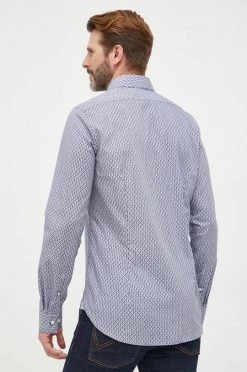 Ανδρικά Πουκάμισα Βαμβακερό πουκάμισο Michael Kors χρώμα: ναυτικό μπλε, -Michael Kors Κατάστημα unnamed file 829