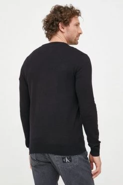 Ανδρικά Χωρίς φερμουάρ Βαμβακερό πουλόβερ Michael Kors χρώμα: μαύρο, -Michael Kors Κατάστημα unnamed file 849