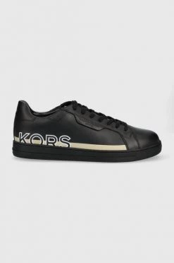Ανδρικά Sneakers Δερμάτινα αθλητικά παπούτσια Michael Kors Keating μαύρο