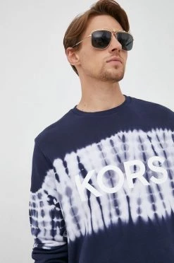 Ανδρικά Χωρίς φερμουάρ Βαμβακερή μπλούζα Michael Kors ναυτικό μπλε, -Michael Kors Κατάστημα unnamed file 884