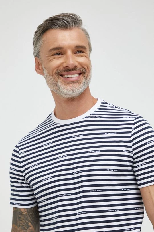 Ανδρικά Μπλουζάκια Βαμβακερό μπλουζάκι Michael Kors ναυτικό μπλε 6 Ανδρικά Μπλουζάκια Βαμβακερό μπλουζάκι Michael Kors ναυτικό μπλε - Image 4